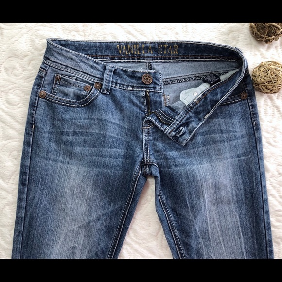 Vanilla Star, Medium Wash Boot Cut Jeans EUC 5 - Picture 5 of 8